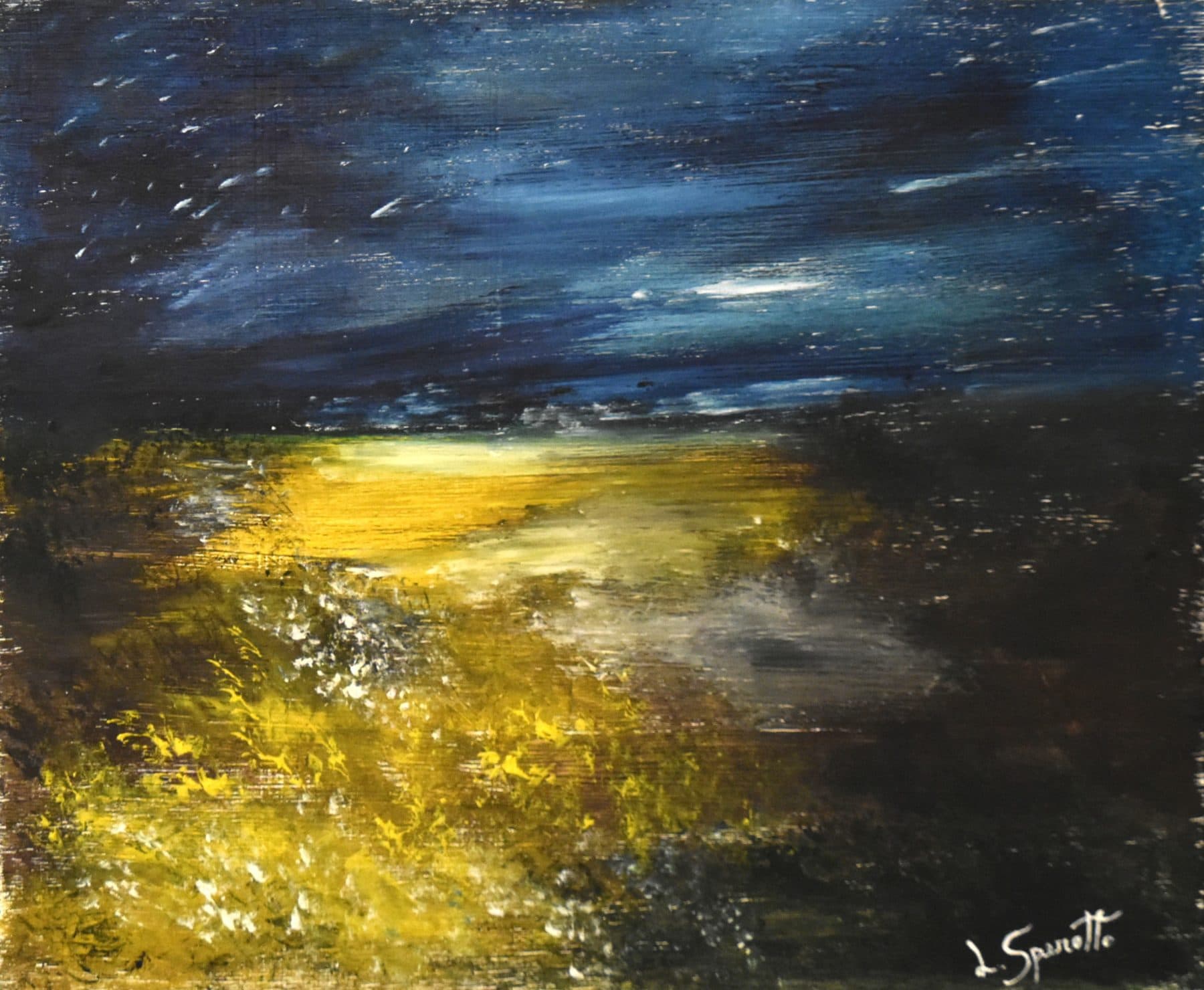 Oasi notturne – olio su tavola 40x33_2019