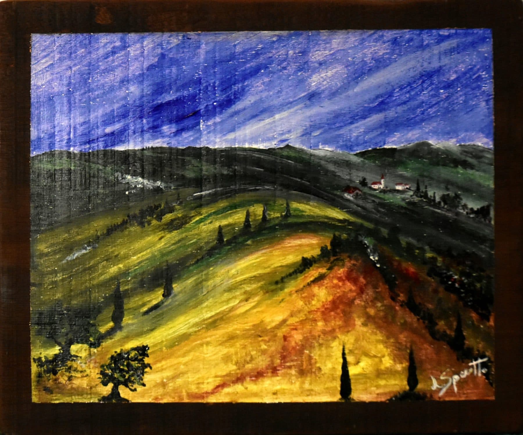 Origini – acrilico su iroko 33x41_2018JPG