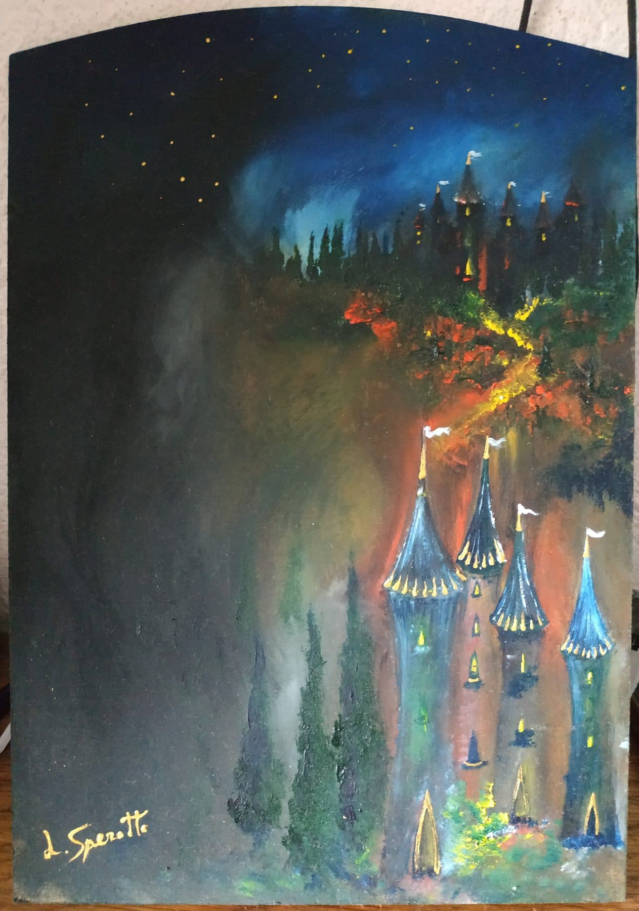 Scudo di fiaba – olio su tavola 26x18_2021